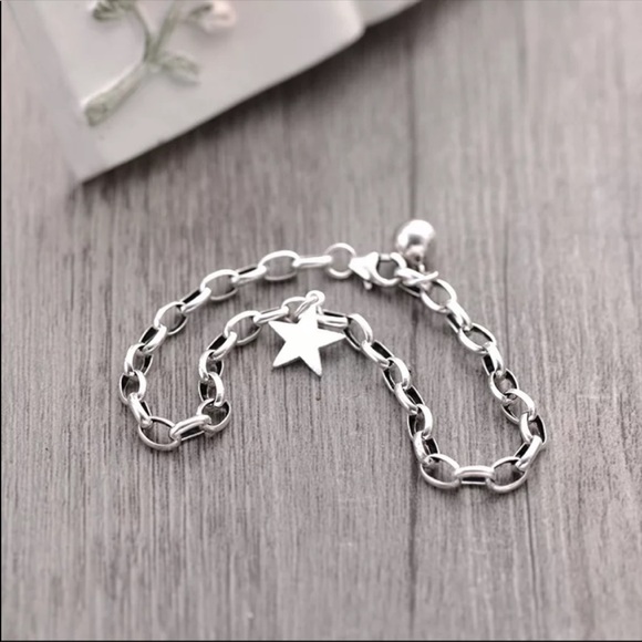 STAR 925 STERLING SILVER BRACELET, NICE BRACELET, CUTE BRACELET - Picture 7 of 9